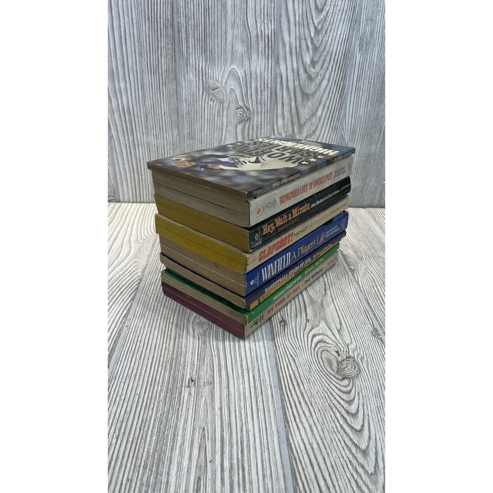 Vintage Sports Book Lot 9 Paperback Baseball Basketball Football John Madden Ted
